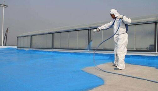 （图：建筑涂料施工展示图）