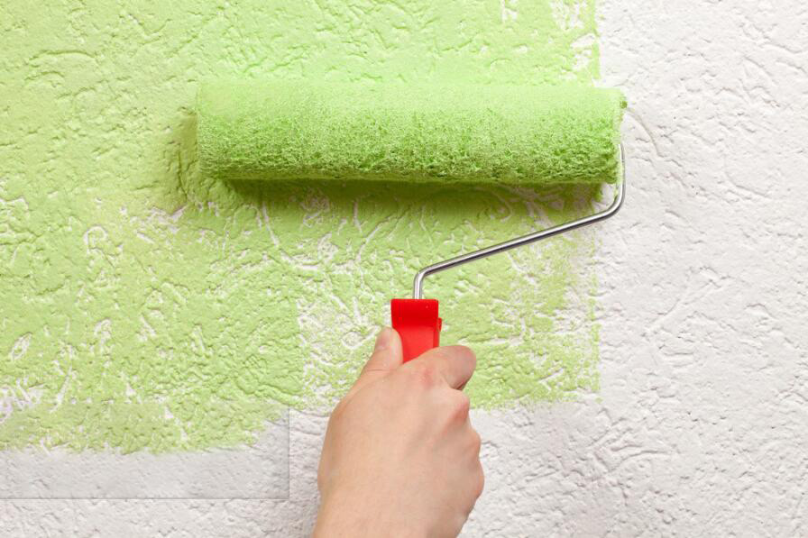 （图：内外墙涂料展示图）